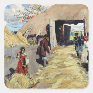 Threshing-floor, 1916 quadratischer aufkleber