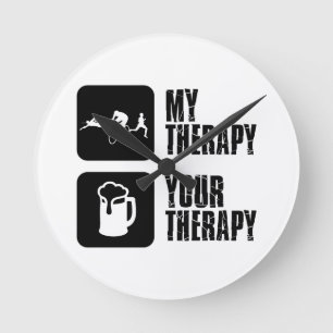 thriathlon my therapy designs runde wanduhr
