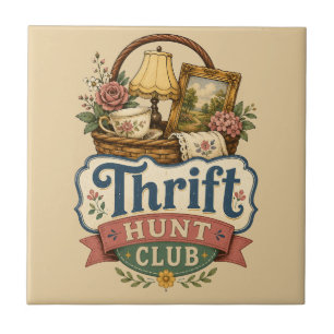 Thrift Hunt Club Vintage Cottagecore Fliese