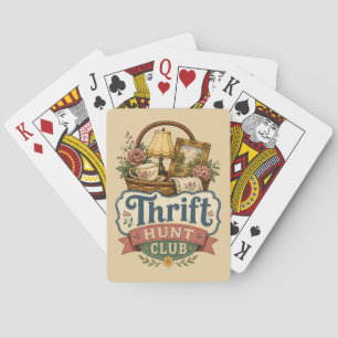Thrift Hunt Club Vintage Cottagecore Spielkarten