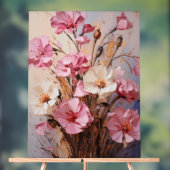 Thrift - Impasto Floral Acrylschild (Neutral)