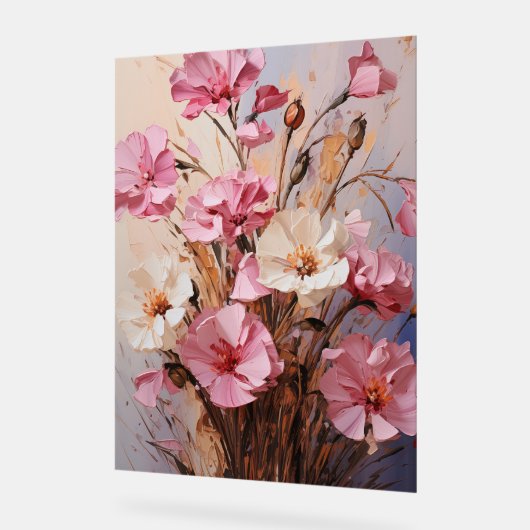 Thrift - Impasto Floral Acrylschild (Winkel)