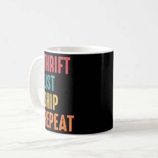 Thrift List Ship Repeat Sourcing Reseller Kaffeetasse (Vorderseite Links)