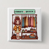 Thrift Queen Button (Vorderseite)