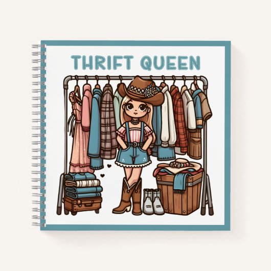 Thrift Queen Notizblock (Vorderseite)