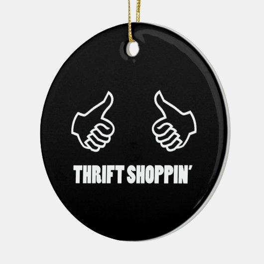 Thrift Shopping Keramikornament (Links)