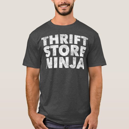Thrift Store Ninja Thrifting Shopper Thrifty T-Shirt (Vorderseite)