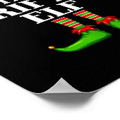 Thrifting Elf Matching Family Group Christmas Part Poster (Ecke)