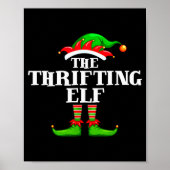 Thrifting Elf Matching Family Group Christmas Part Poster (Vorne)