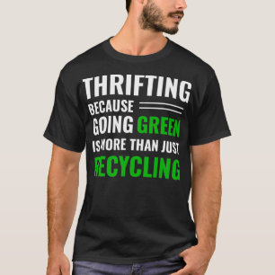 Thrifting-Recycelnd T-Shirt-Flieger Grün _19  T-Shirt