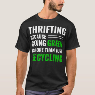 Thrifting-Recycelnd T-Shirt-Flieger Grün _19 T-Shirt