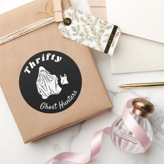 Thrifty Ghost Jäger - Round Stickers (Schenken)