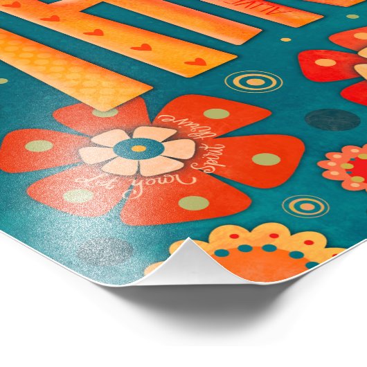 Thrile Inspiration Herz Hübsch Fotodruck (Ecke)