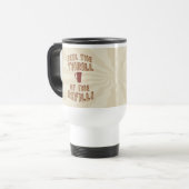 Thrill Funny Coffee Lover Slogan Art Tasse (Vorderseite Links)