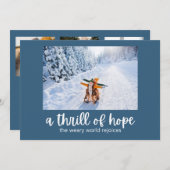 Thrill of Hope Christmas Card Feiertagskarte (Vorne/Hinten)