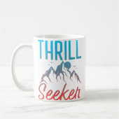 Thrill Seeker Mountain Climbing Hiking Kaffeetasse (Links)