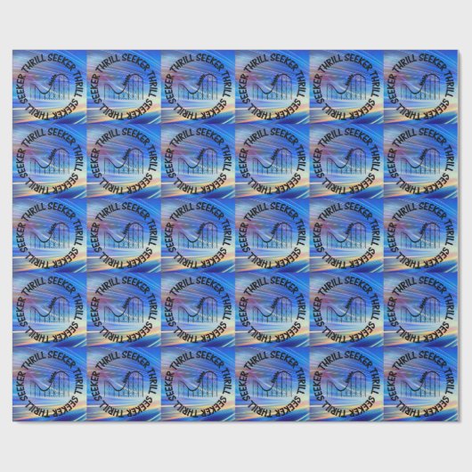 THRILL SEEKER ROLLER UNTERSETZER GESCHENKPAPIER (Flach)