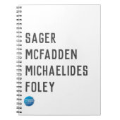 Thriller Authors T - Shirt Notizblock (Vorderseite)