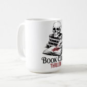 Thriller für den Buchclub Kaffeetasse (Vorderseite Links)
