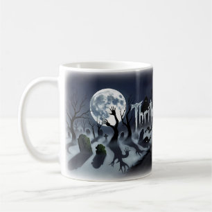 Thriller — Horror Zombie Friedhof Nacht Tasse