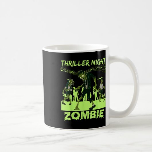 Thriller Night Halloween Dancing Zombie Kaffeetasse (Rechts)