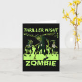 Thriller Night Halloween Dancing Zombie Karte (Gelbe Blume)