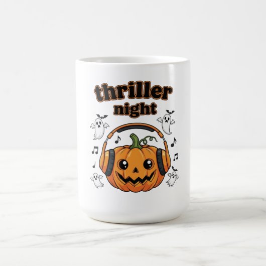 Thriller Night Pumpkin Halloween Kaffeetasse (Mittel)