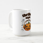 Thriller Night Pumpkin Halloween Kaffeetasse (Vorderseite Links)