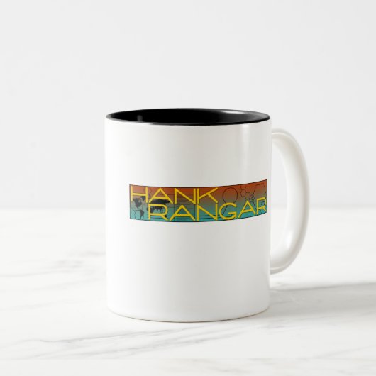 Thriller-Reihen-Tasse Hank Rangar Zweifarbige Tasse (VorderseiteRechts)