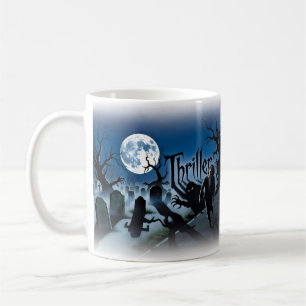 Thriller — Zombie-Menge Vollmondnacht-Tasse Kaffeetasse