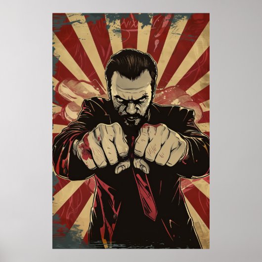 Thrilling Action Suspensive Movie Marketing Poster (Vorne)