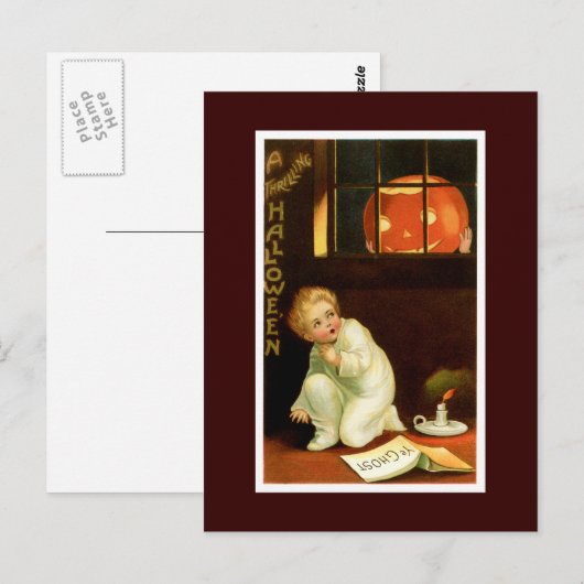 Thrilling Halloween Postkarte (Vorne/Hinten)