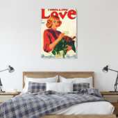Thrilling Liebe Magazine Cover Leinwanddruck (Insitu (Schlafzimmer))