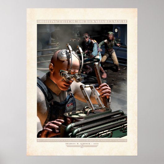 Thrilling Tales: Der Keller des Mad Doctor (18x24" Poster (Vorne)