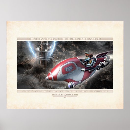 Thrilling Tales: Doktor Rognvalds Turm (24x18") Poster (Vorne)