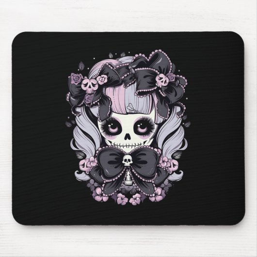 Thrills Halloween-Skull-Artwork Mousepad (Vorne)