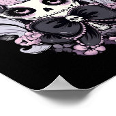 Thrills Halloween-Skull-Artwork Poster (Ecke)