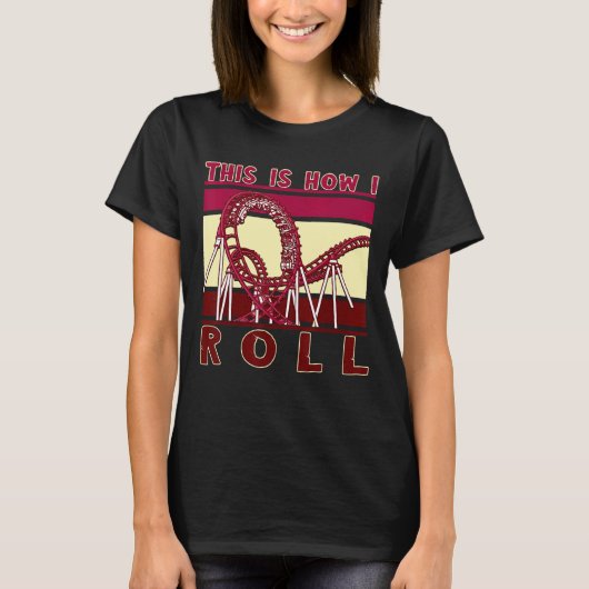Thrillseeker-Karneval mit Roller-Untersetzer T-Shirt (Vorderseite)