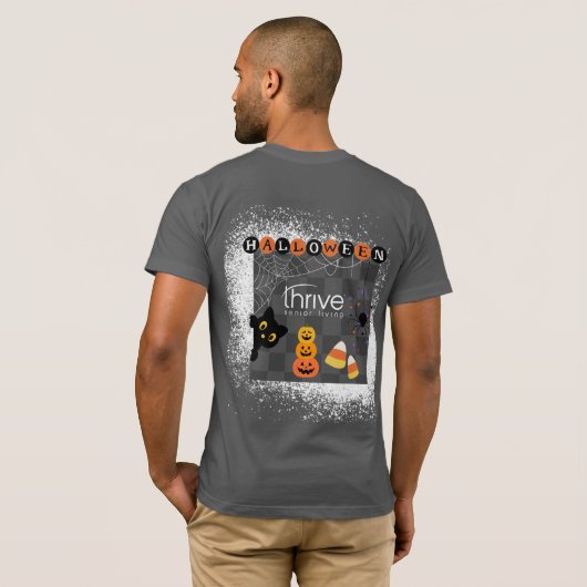 Thrive Checkered Halloween TShirt (Schwarz voll)