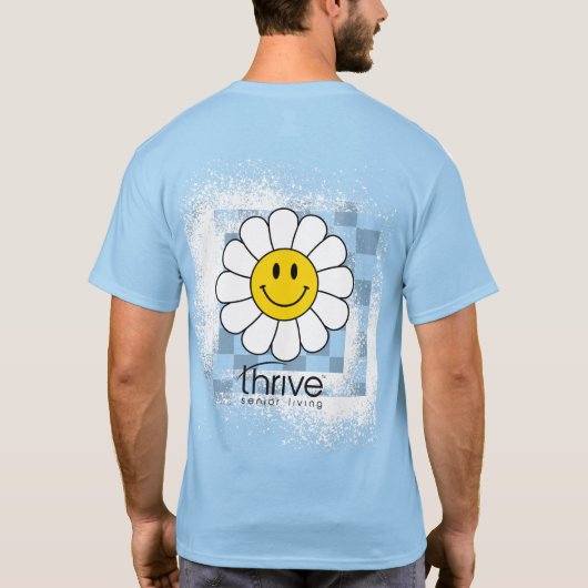 Thrive Daisy Checkered TShirt (Rückseite)