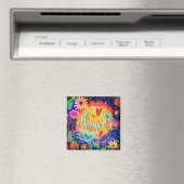 Thrive Fun Floral Trendy ONE WORD Inspirivity Magnet (In Situ (Geschirrspüler))
