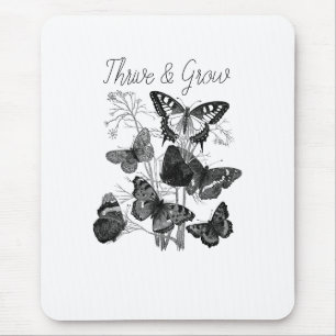 Thrive & Grow Butterfliegen Mousepad
