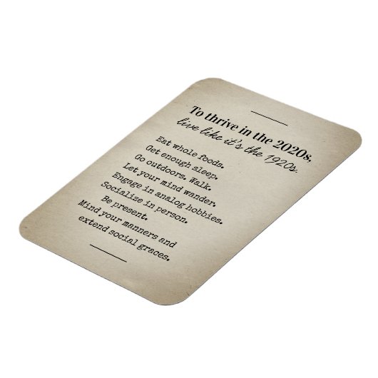 Thrive in 2026 Back to Basics Magnet (Linke Seite)