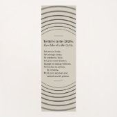 Thrive in 2026 Be Present Yogamatte (Vorderseite)