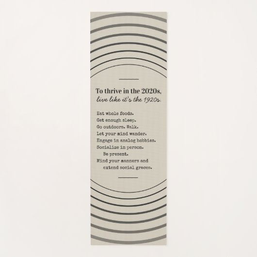 Thrive in 2026 Be Present Yogamatte (Vorderseite)