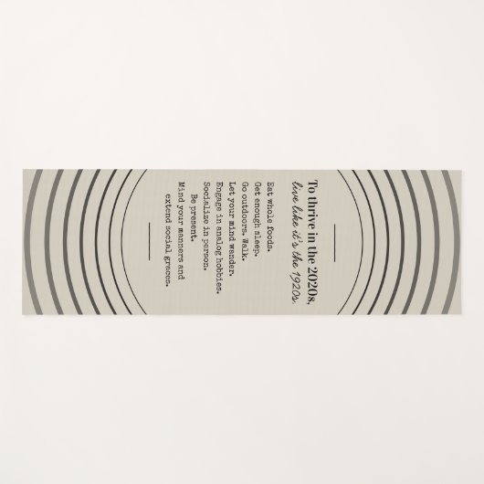 Thrive in 2026 Be Present Yogamatte (Vorderseite (Horizontal))