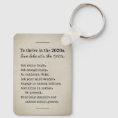 Thrive in 2026 Encouraging Advice Schlüsselanhänger (Rückseite)