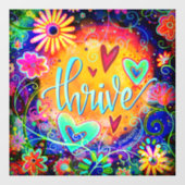 Thrive "Inspirivity"-Fensterheber Fensteraufkleber (Blatt)