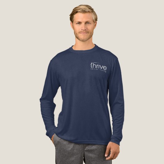 Thrive Long Sleeve TShirt (Volle Vorderseite)