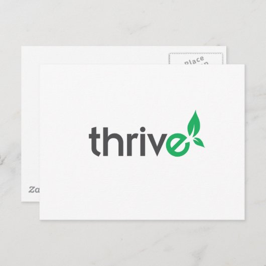 Thrive Postkarte (Vorne/Hinten)
